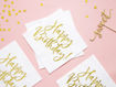 Picture of NAPKINS HAPPY BIRTHDAY WHITE & GOLD 33X33CM